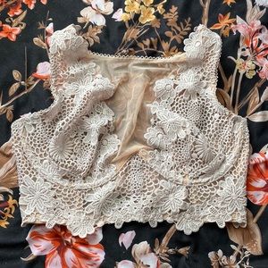A dream angels bra top with matching panty in size medium